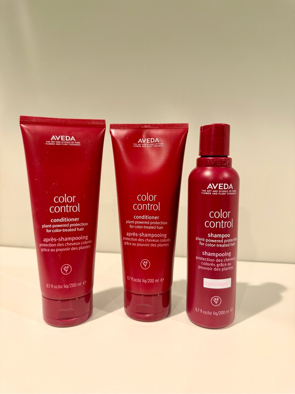 AVEDA Color Control Shampoo & Conditioner Set - Travel Set Incl.